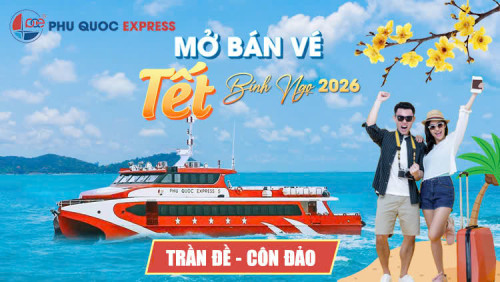 Tàu Trưng Nhị Trần Đề - Côn Đảo Tết 2026: Luôn Có Vé