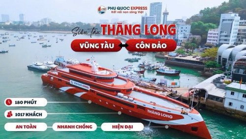 Tàu Thăng Long Vũng Tàu - Côn Đảo Khởi Hành Ngày Thần Tài 2026