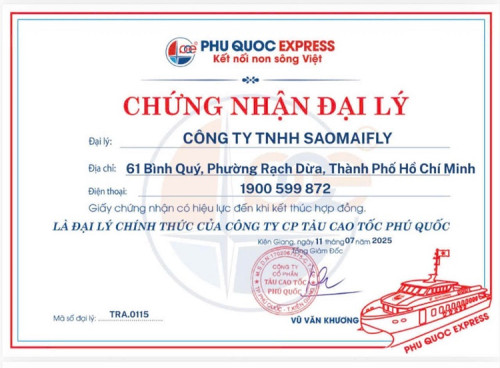 Saomaifly vận hành thu hộ vé tàu Thăng Long Express
