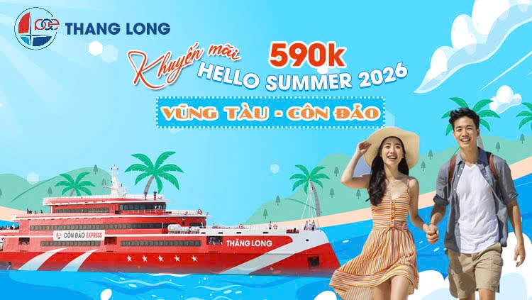Chào Hè 2026 Khuyến Mãi Vé Tàu Vũng Tàu - Côn Đảo Chỉ 590k